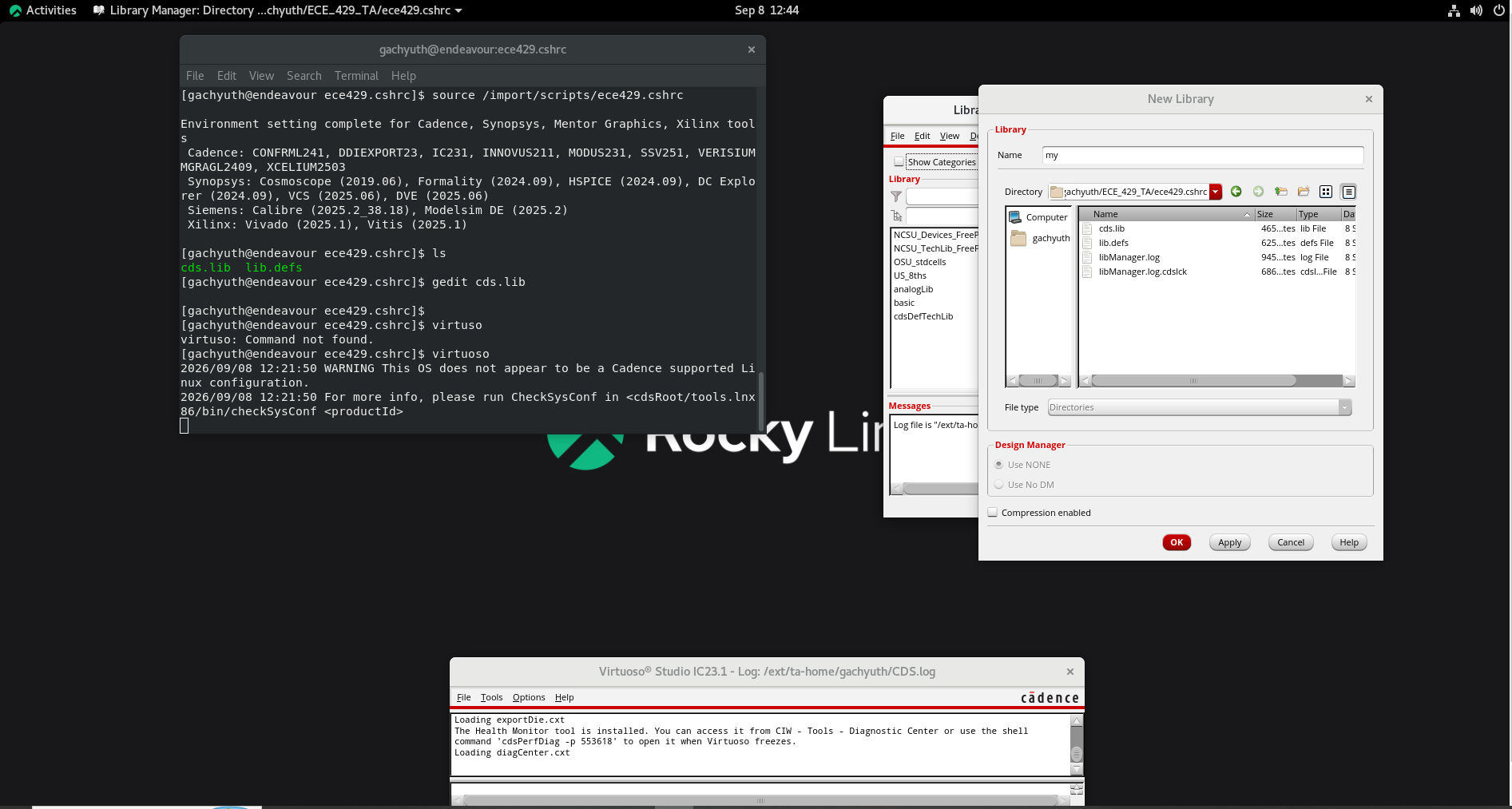 New Library dialog