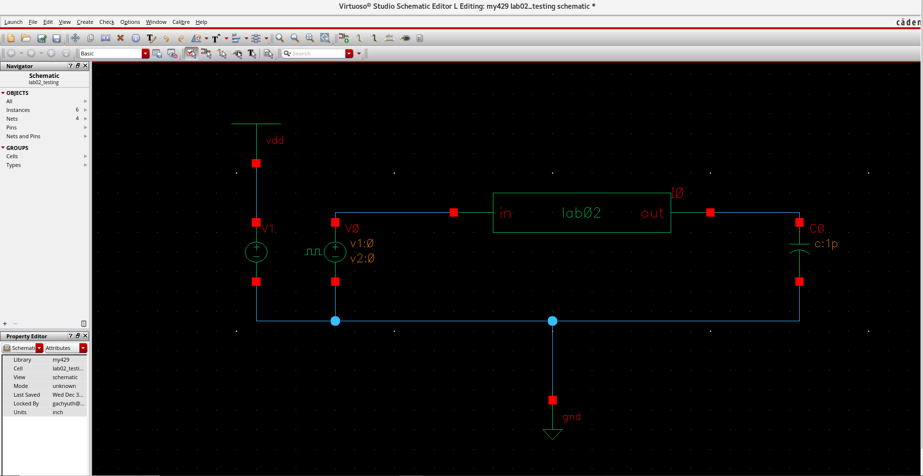 Wired inverter testbench