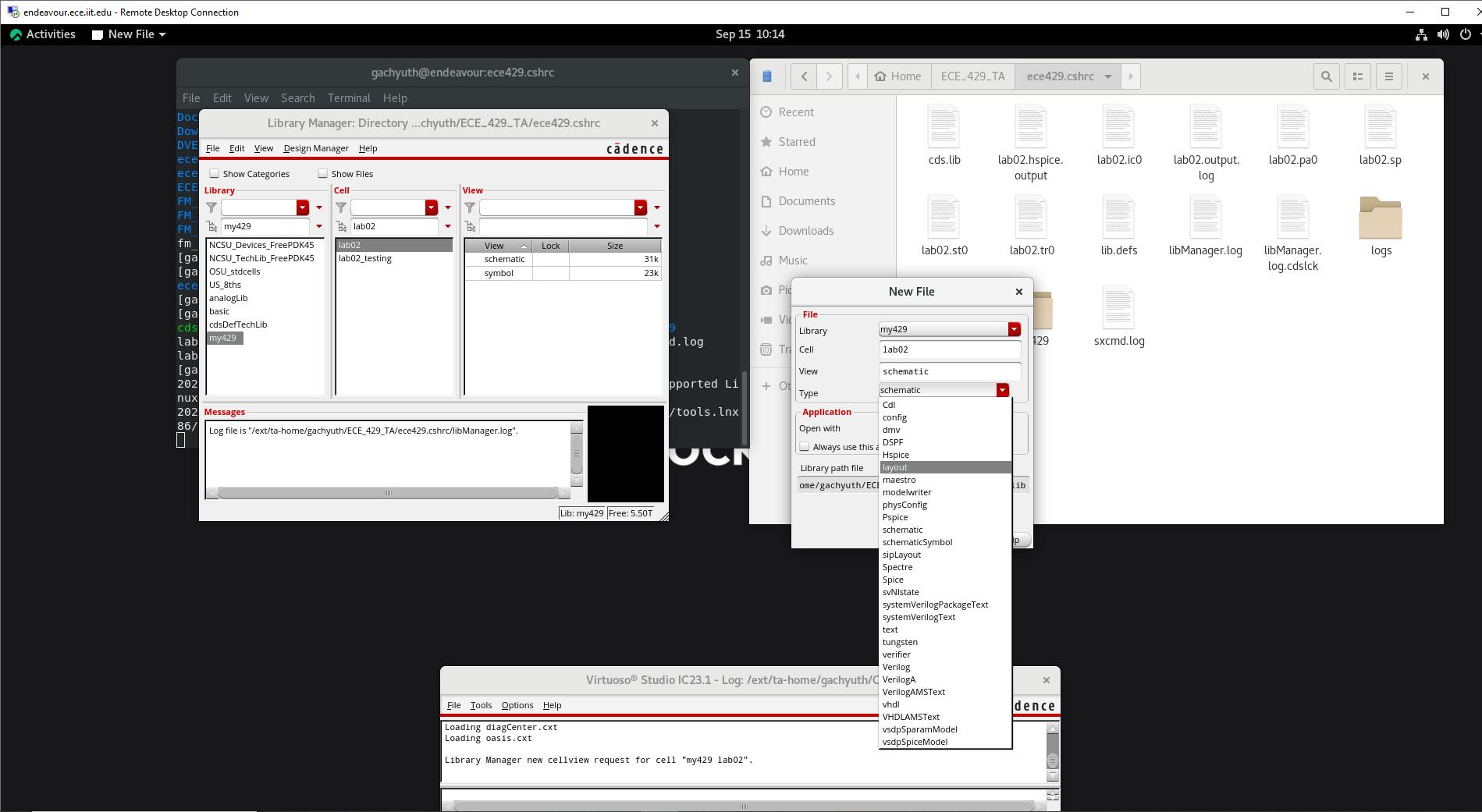 Create layout cell view